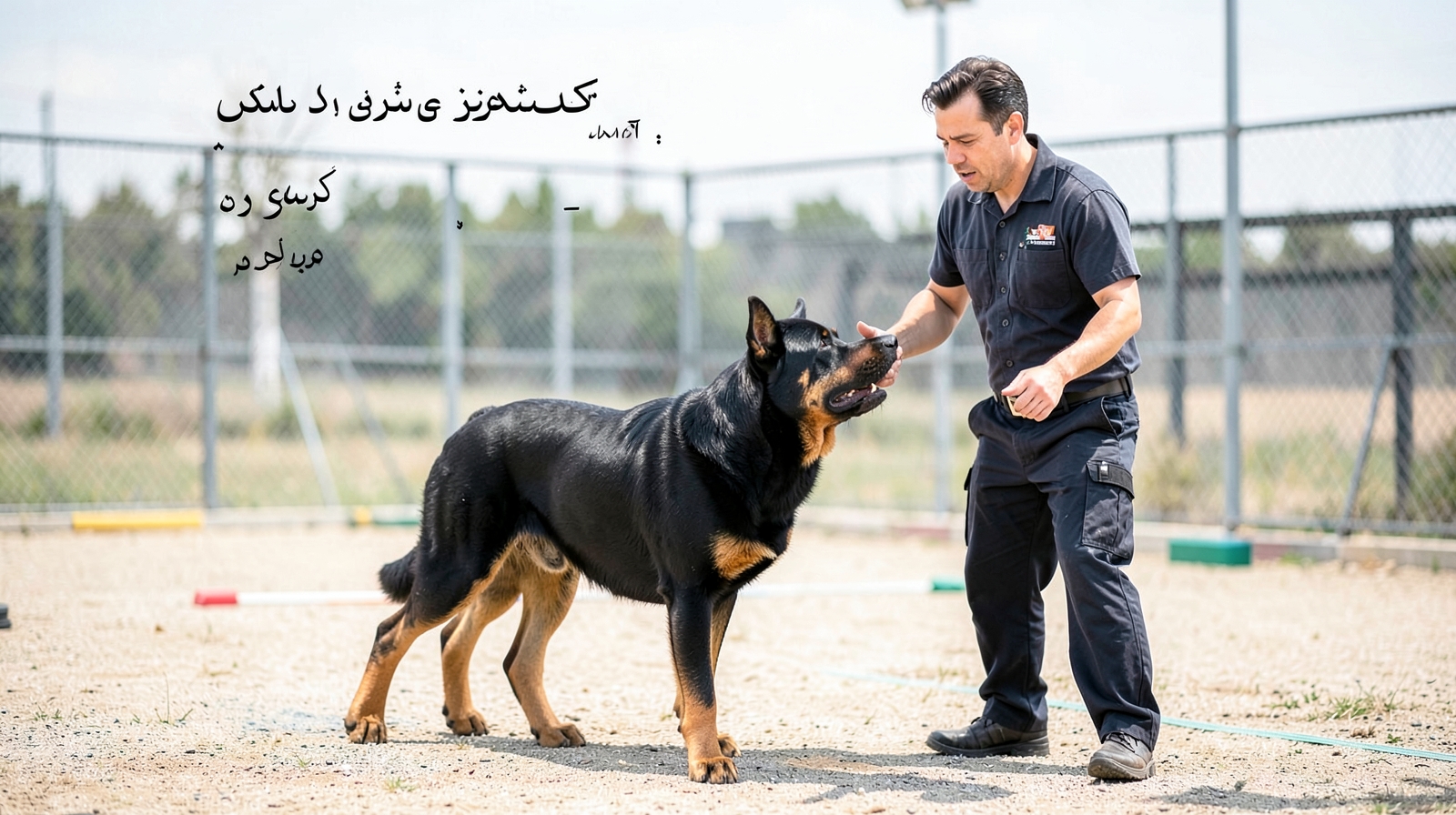 سگ نگهبان با هوشیاری بالا در حال مراقبت از محیط